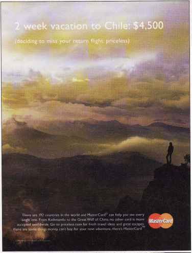 Mastercard Priceless Flying Flight
