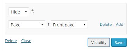 Hide-Widgets-on-Home-Page