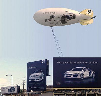BMW versus Audi Billboard