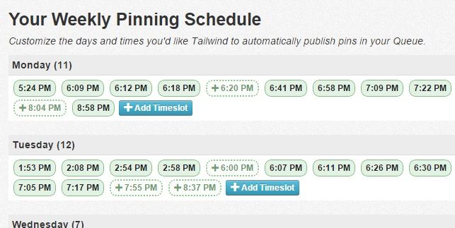 Tailwind Scheduling 