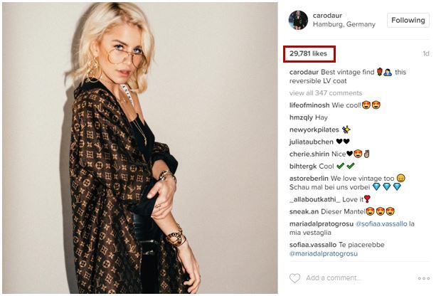 Like Follower Ratio Caro Daur