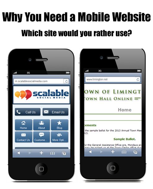 Compare a site optimized for mobile, and one not optimized for mobile. Which would you prefer to browse?