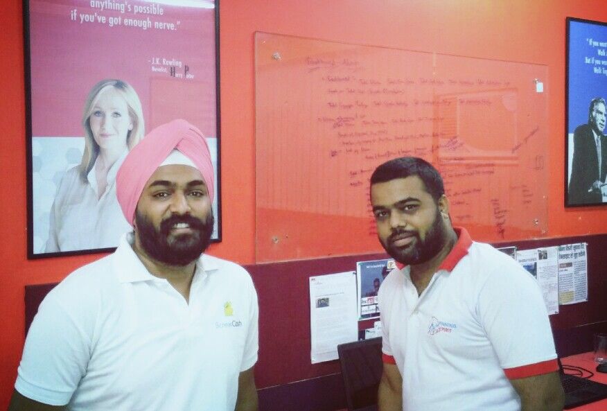 Shown Above: Screwcash Founders Sarabjot Singh & Raksh Anand