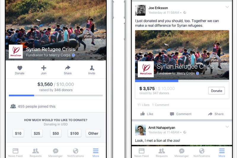 People can now donate on whatever cause they support, be it educating the unprivileged, animal relief or helping people recover from natural disasters