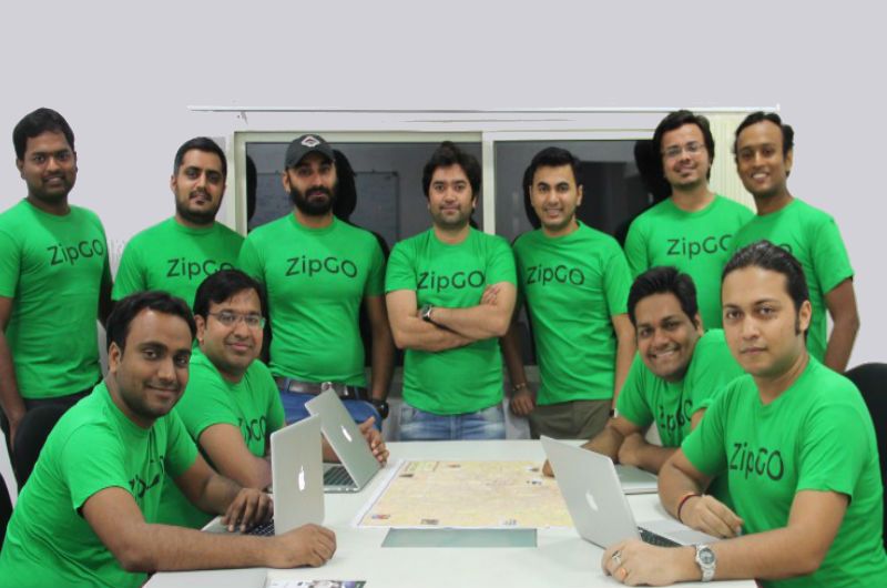Bengaluru-based ZipGo is an app that aggregates shuttle AC bus services for just Rs 29, Shown Above: ZipGo's Team