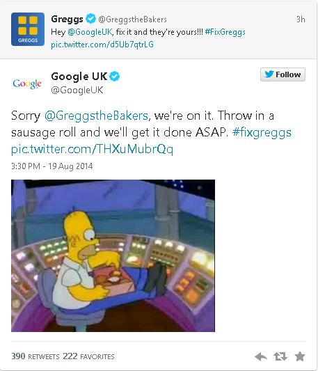 greggs google