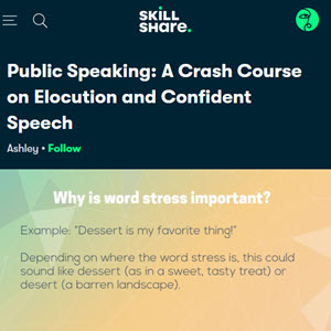 Public Speaking Crash Course on Elocution