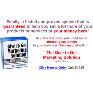 The Give to Get Marketing Solution