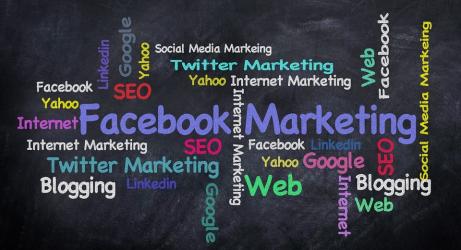 facebook, social media, chalk blackboard