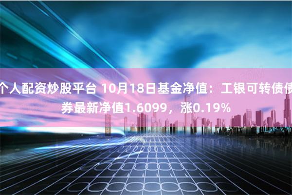 个人配资炒股平台 10月18日基金净值：工银可转债债券最新净值1.6099，涨0.19%